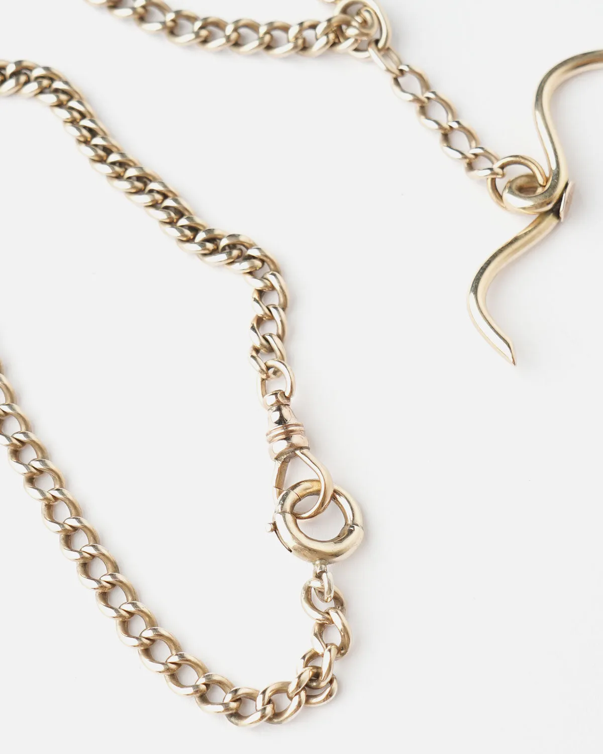 14k Gold Watch Chain Choker Necklace