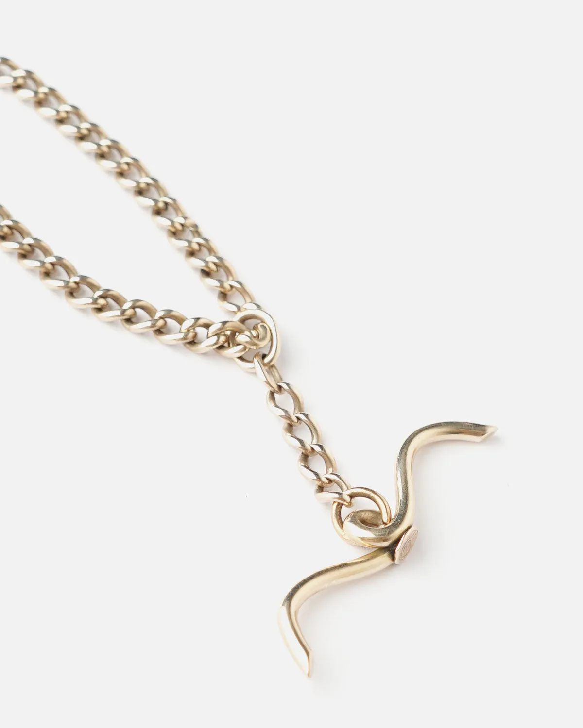 14k Gold Watch Chain Choker Necklace