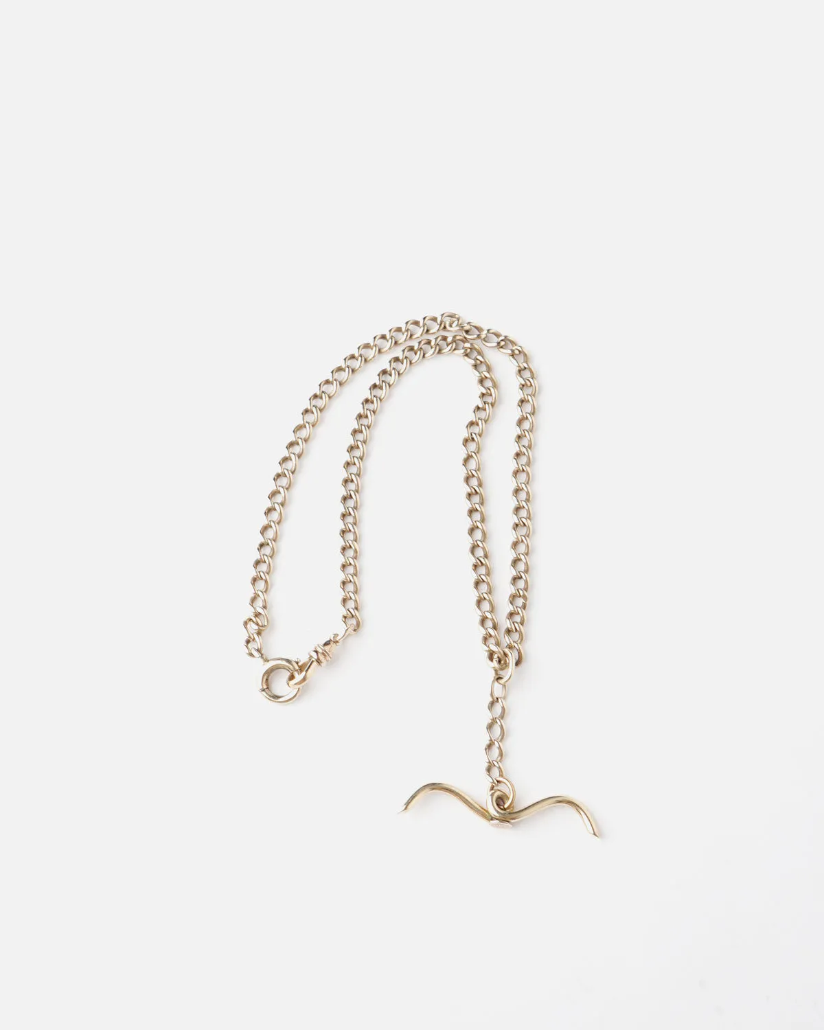 14k Gold Watch Chain Choker Necklace