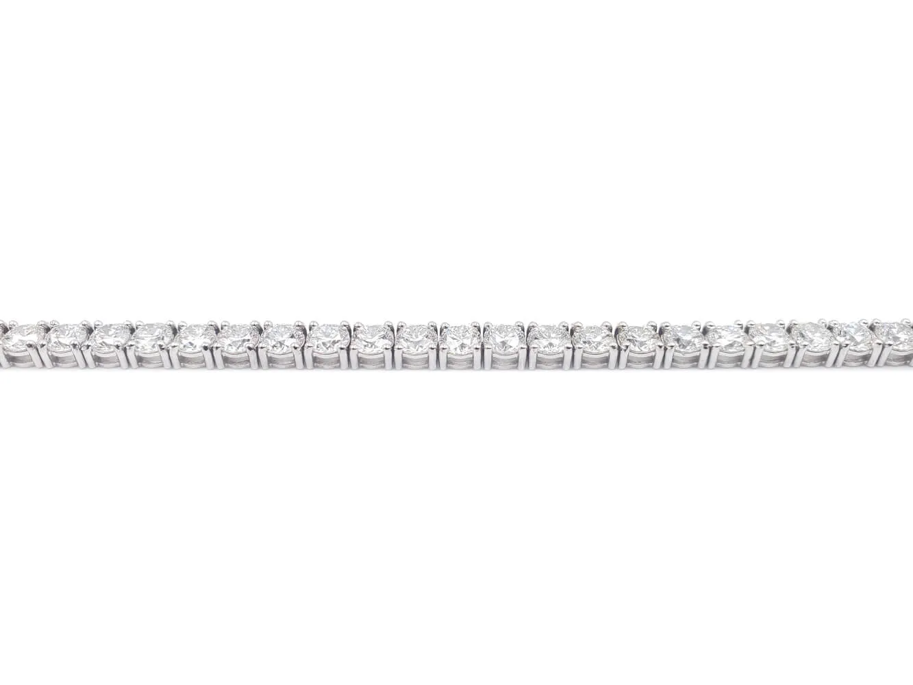 14K White Gold Diamond Tennis Bracelet (8.70 Ct T.W.)