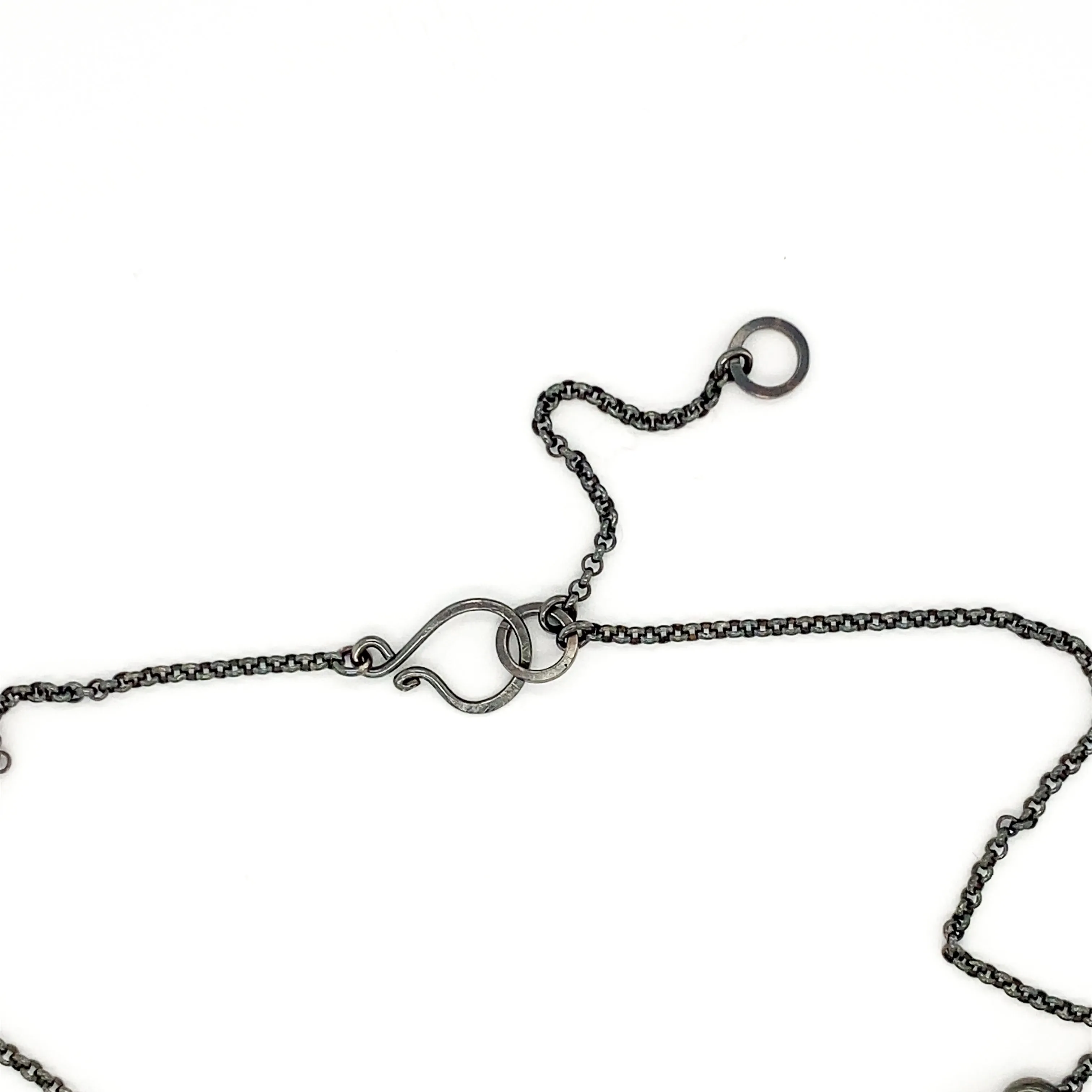 7 Stick Edge Necklace - Smoky Quartz