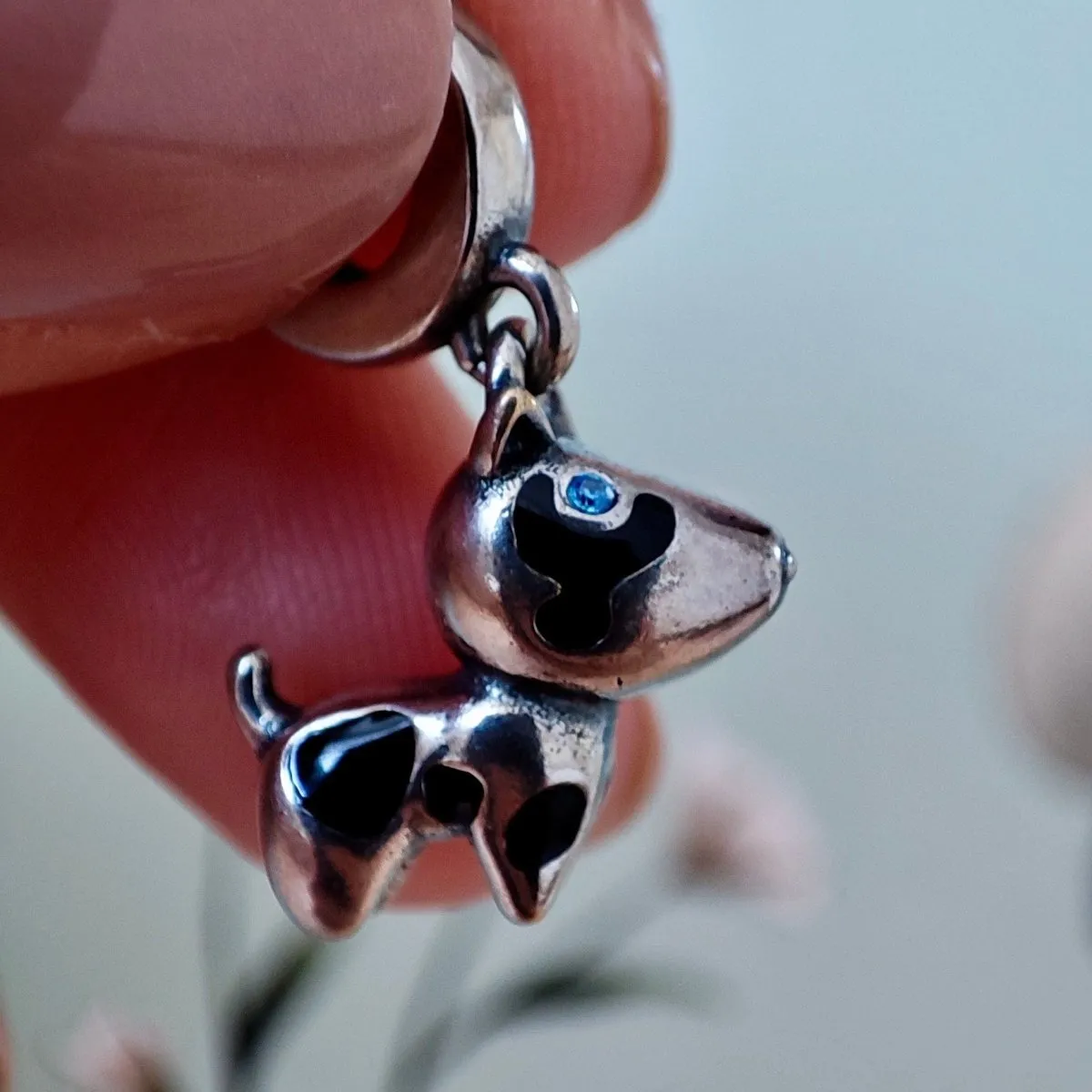 925 Sterling Silver Bull Terrier Charm