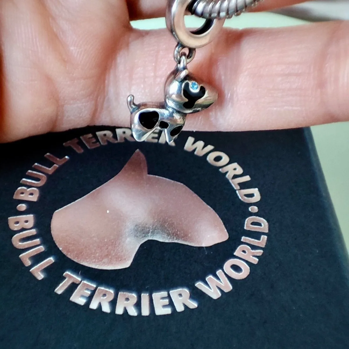 925 Sterling Silver Bull Terrier Charm