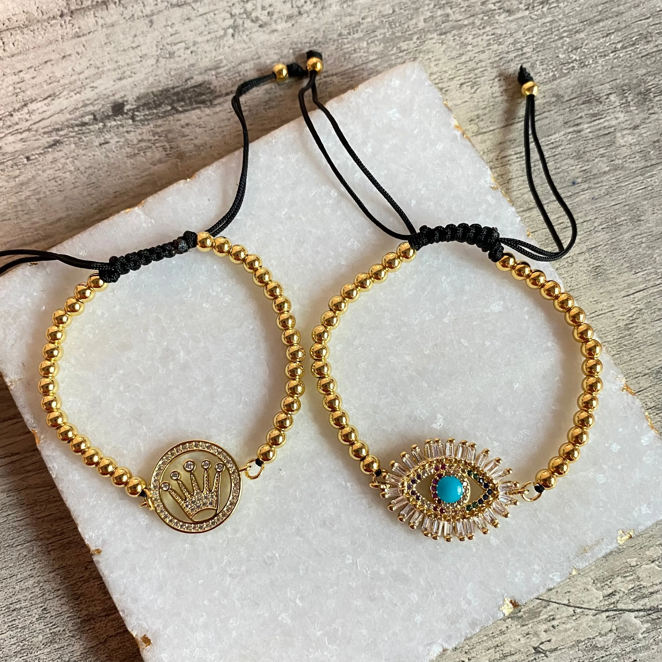 Adjustable Crown Bracelet