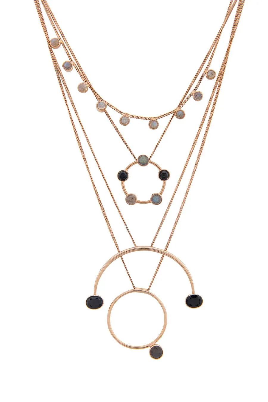 Amical Circle Stack Necklace