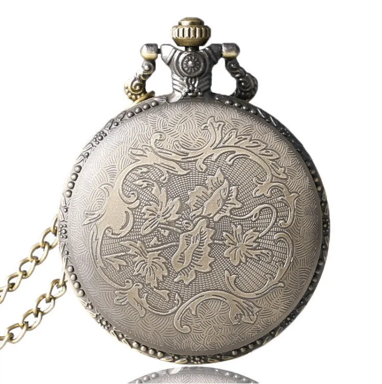 Antique Bronze Owl Pocket Watch