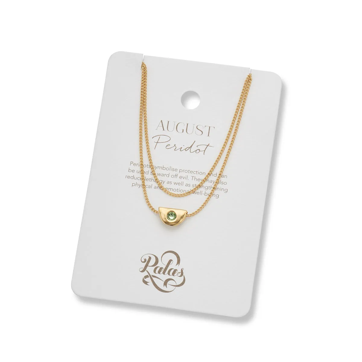 AUGUST BIRTHSTONE NECKLACE