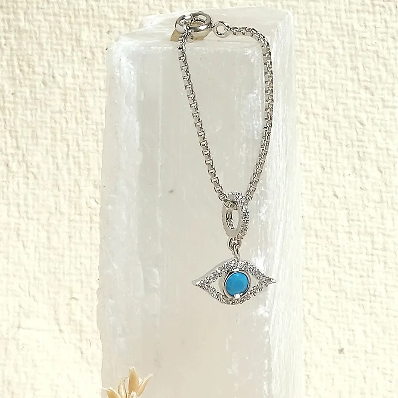 Blue Evil Eye Watch Charm