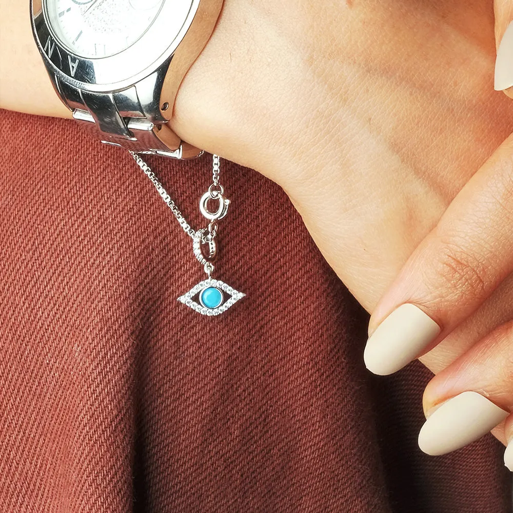 Blue Evil Eye Watch Charm