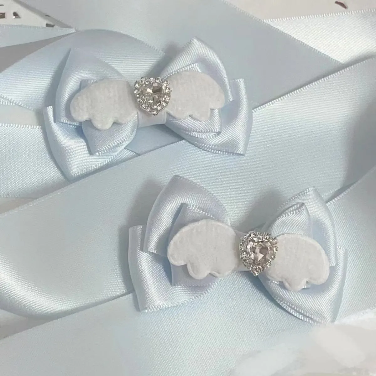 Bow hairpin lolita headdress double ponytail clip