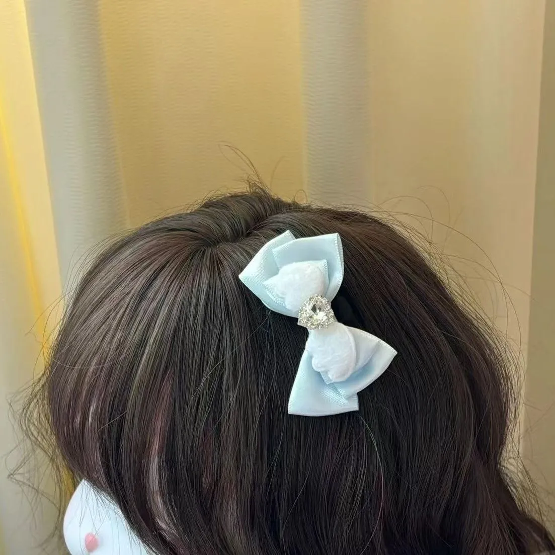 Bow hairpin lolita headdress double ponytail clip