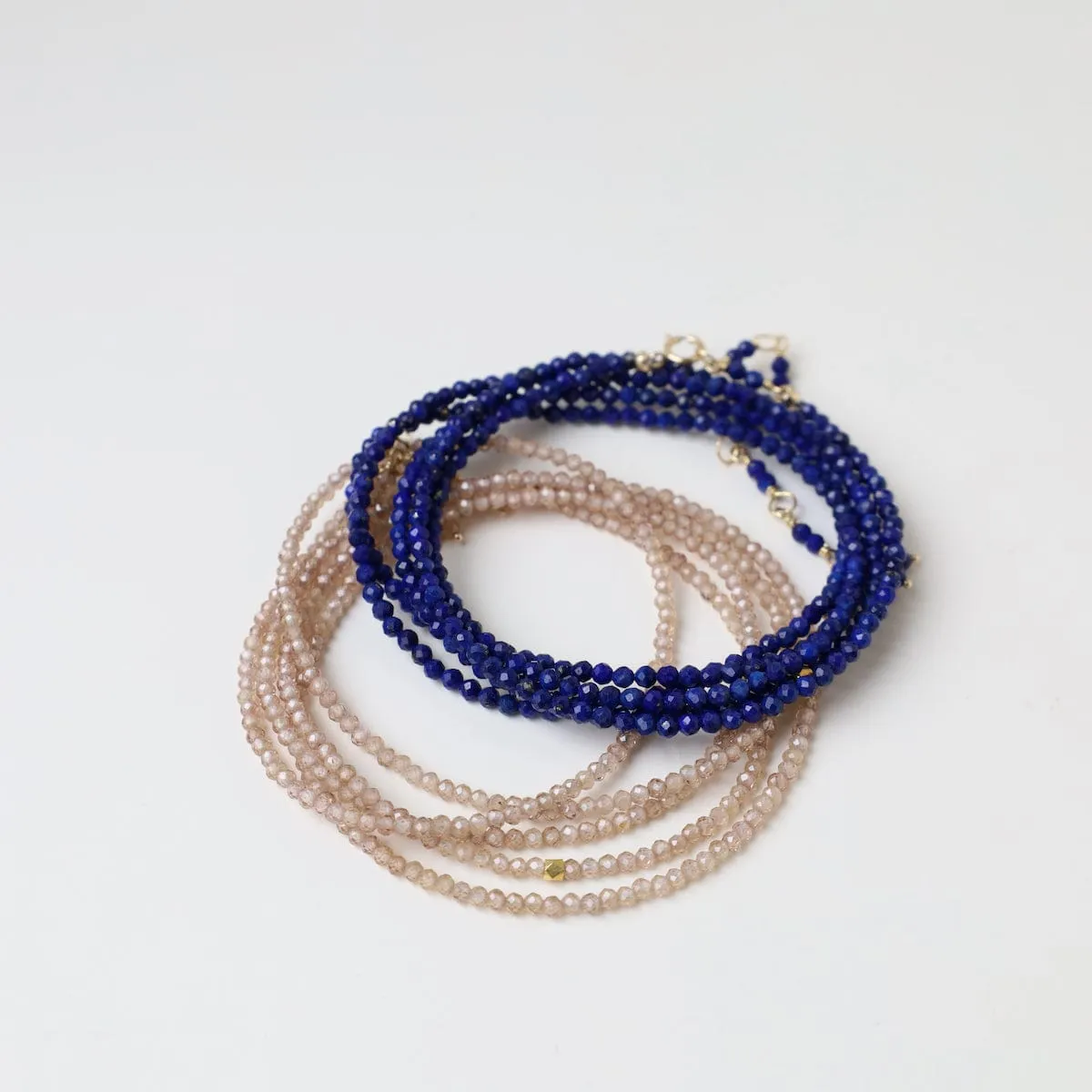 Brown Zircon Wrap Bracelet & Necklace