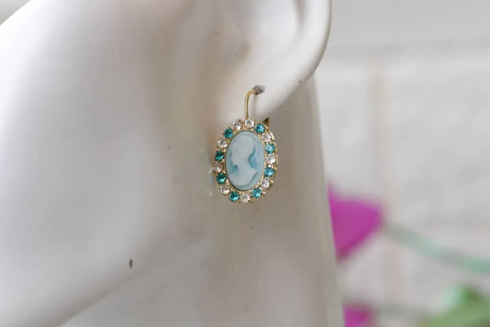 CAMEO WEDDING EARRINGS