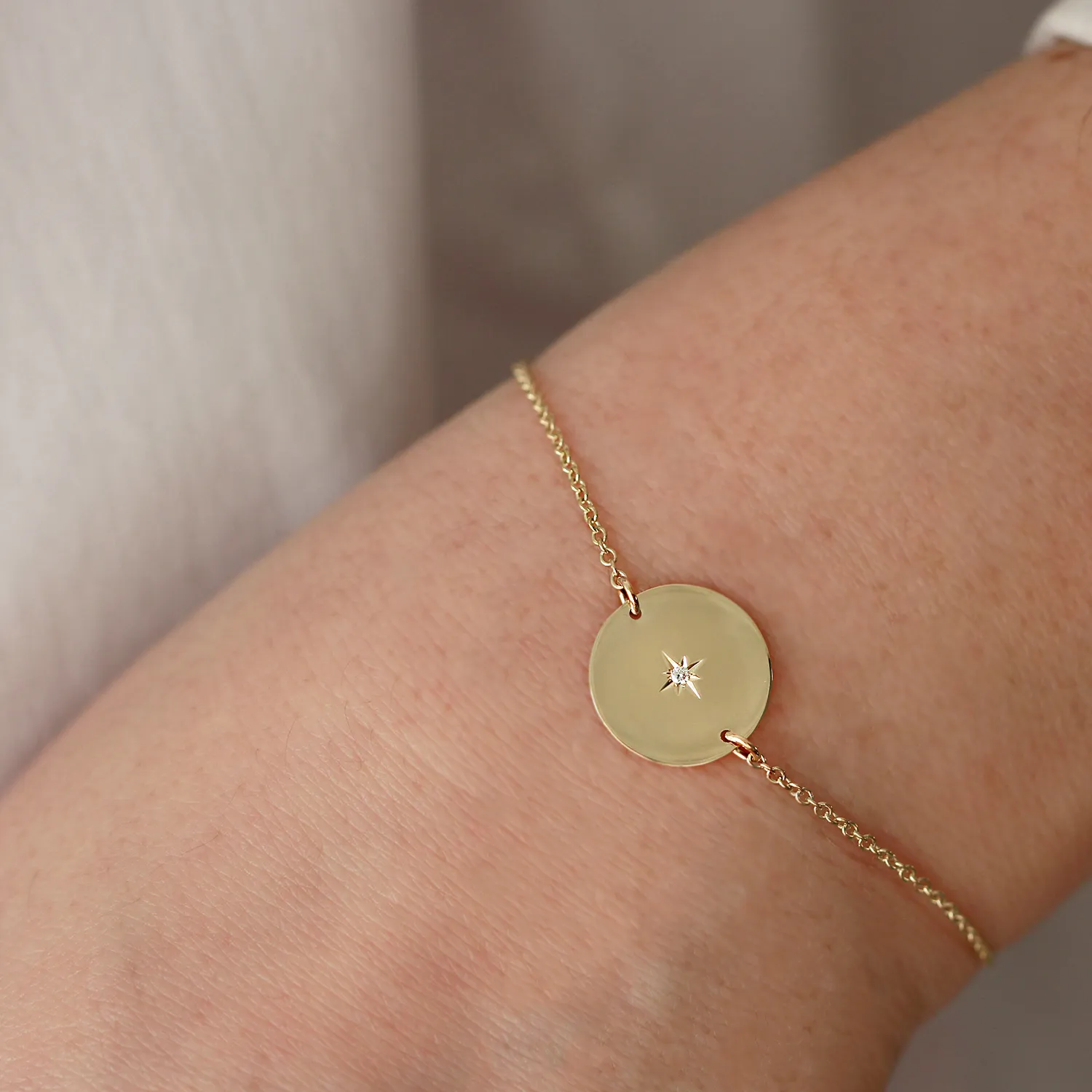 Chiara Gold Bracelet Diamond Star Setting