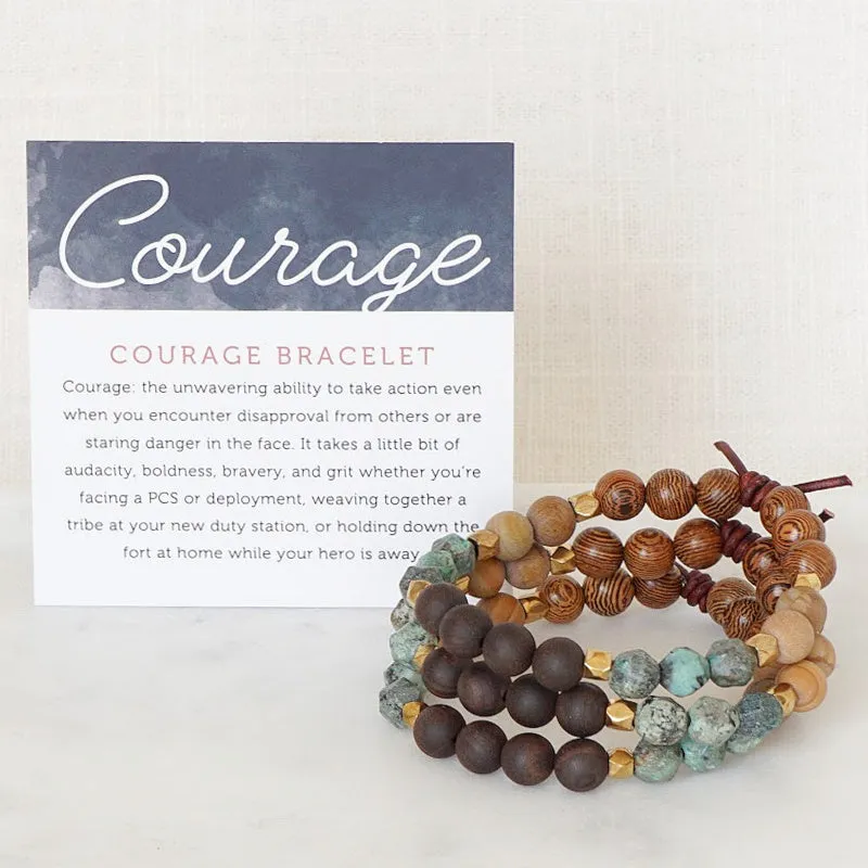 Courage - Green | Military Tribute Bracelet