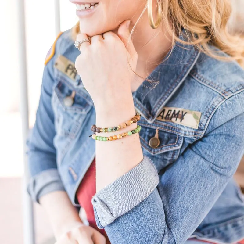 Courage - Green | Military Tribute Bracelet