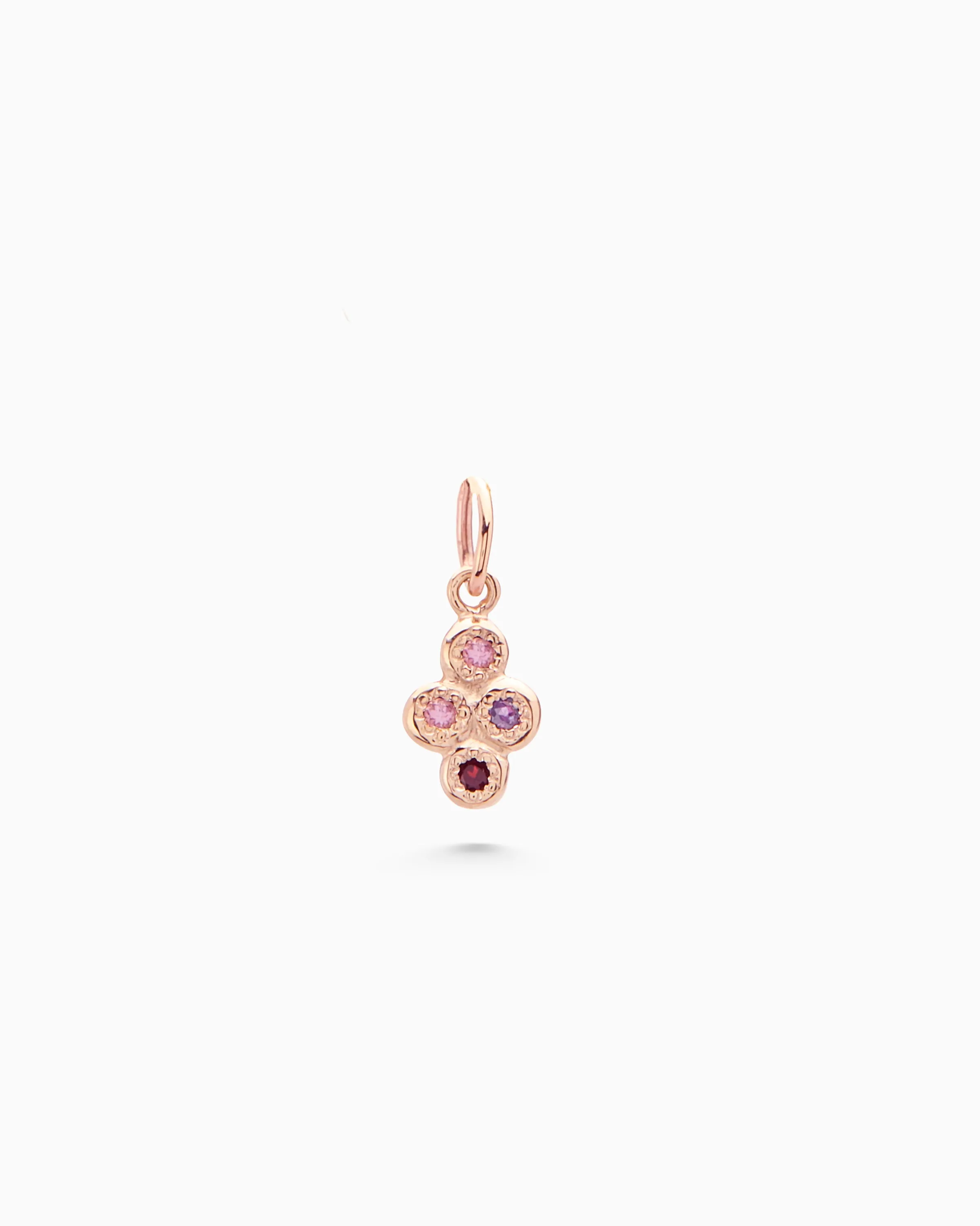 Cross Stone Pendant | Rose Gold