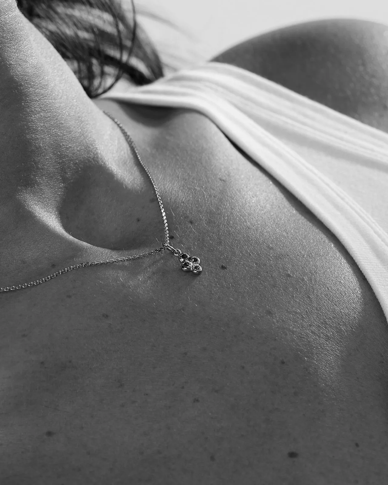 Cross Stone Pendant | Rose Gold