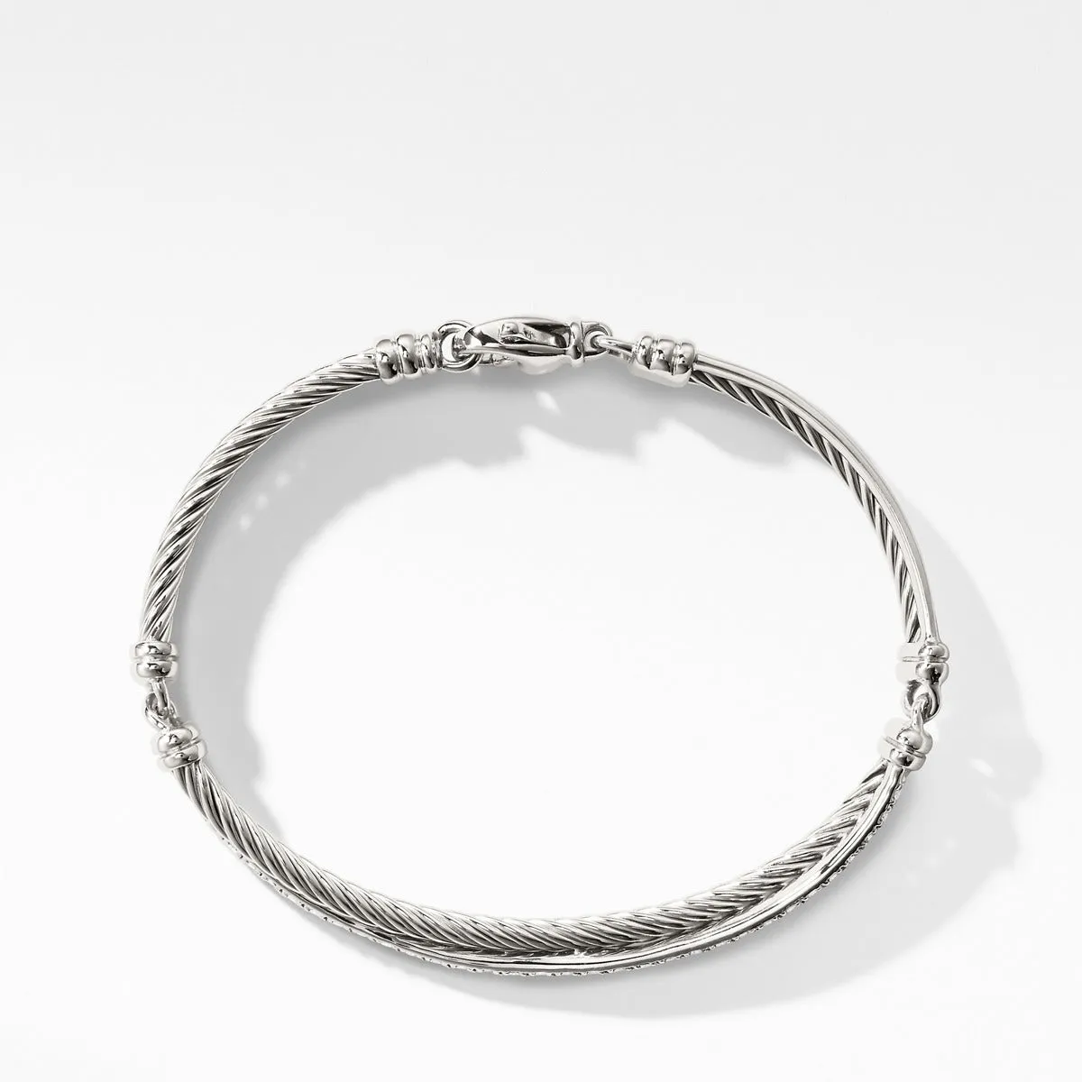 Crossover Bracelet with Diamonds