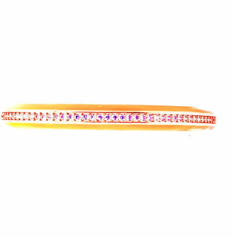 Enamel and CZ Cuff by Leela Grace