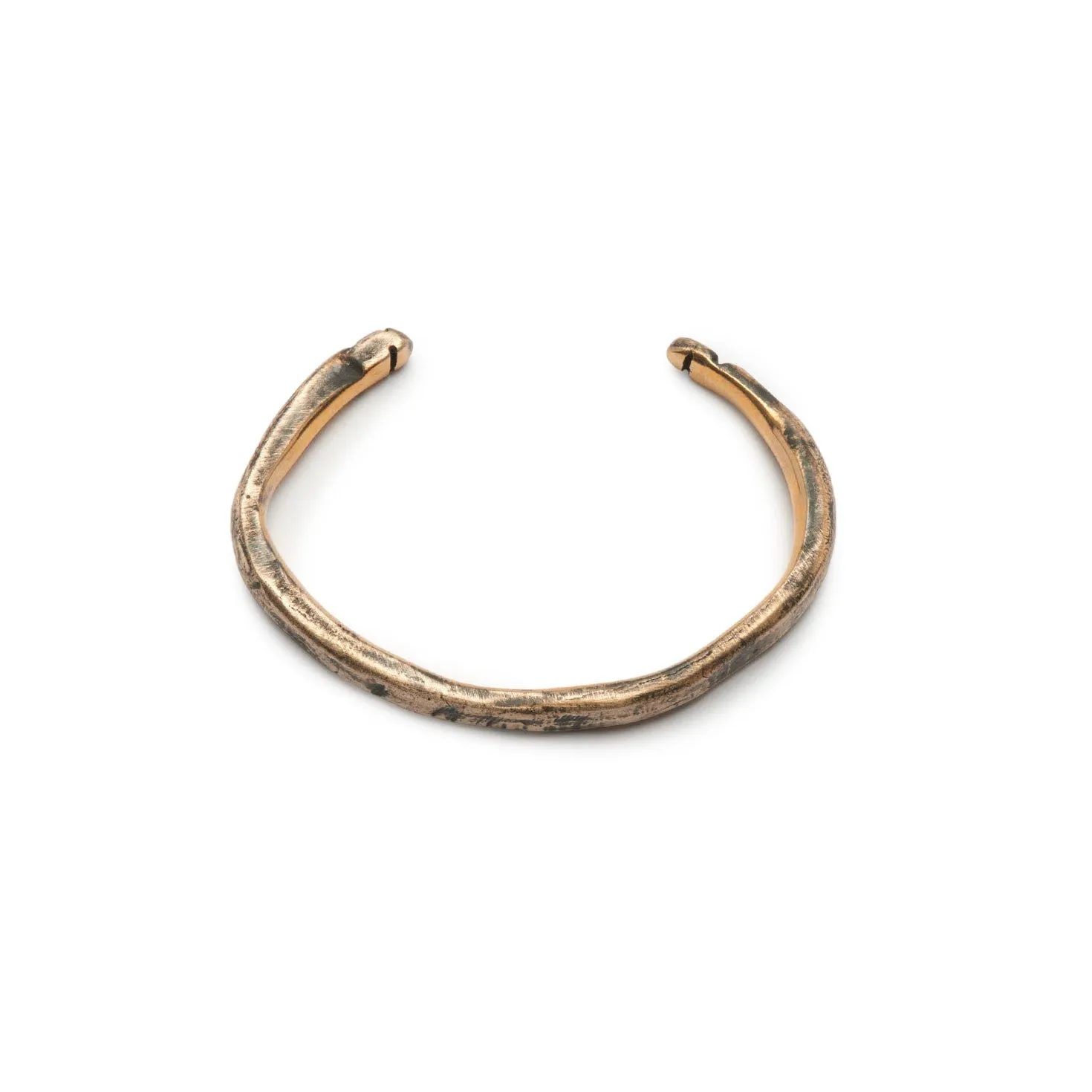 Etched Mixed Metal Buck Cuff (Large)