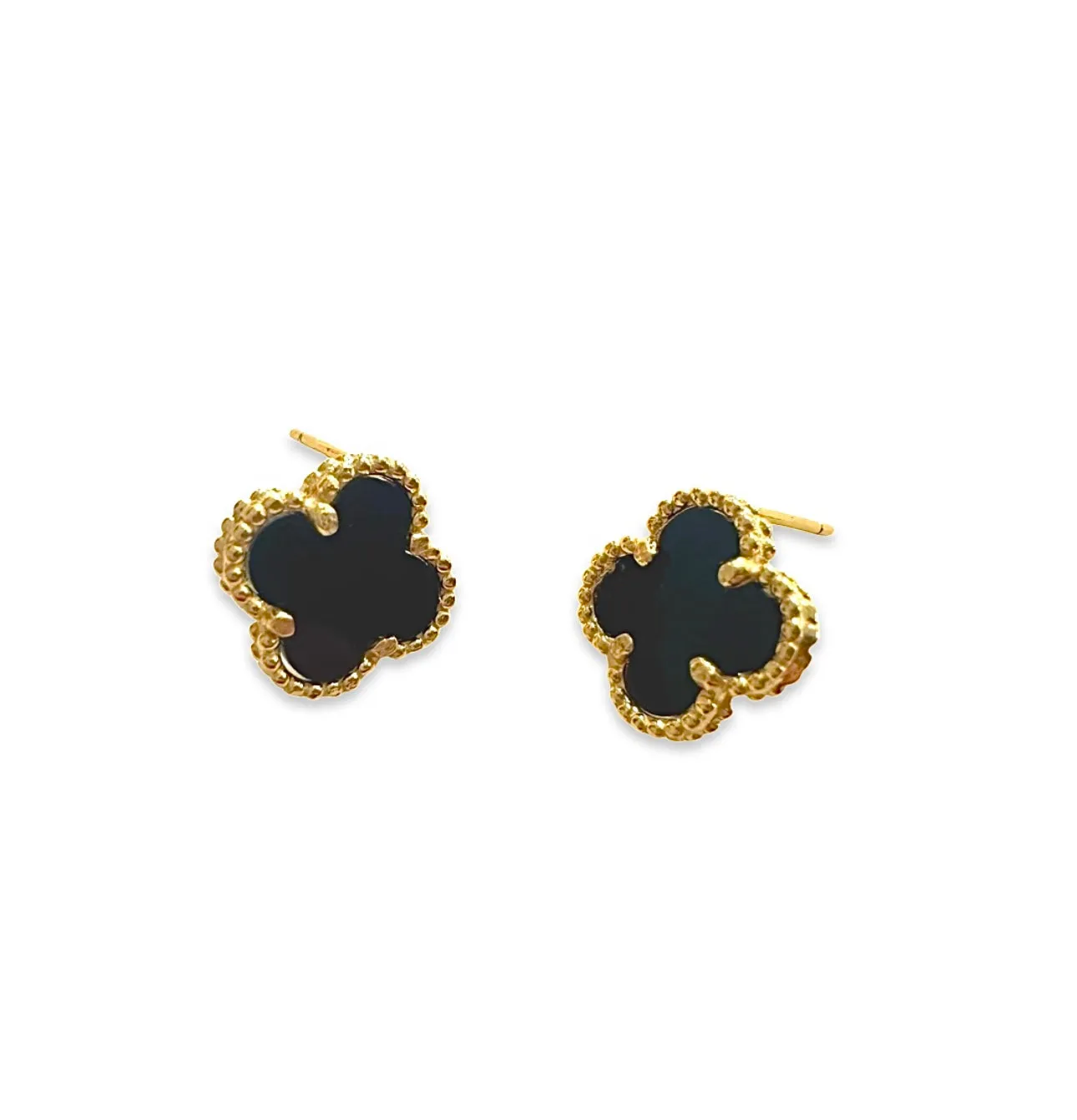 Flora Bezel Gemstone Studs