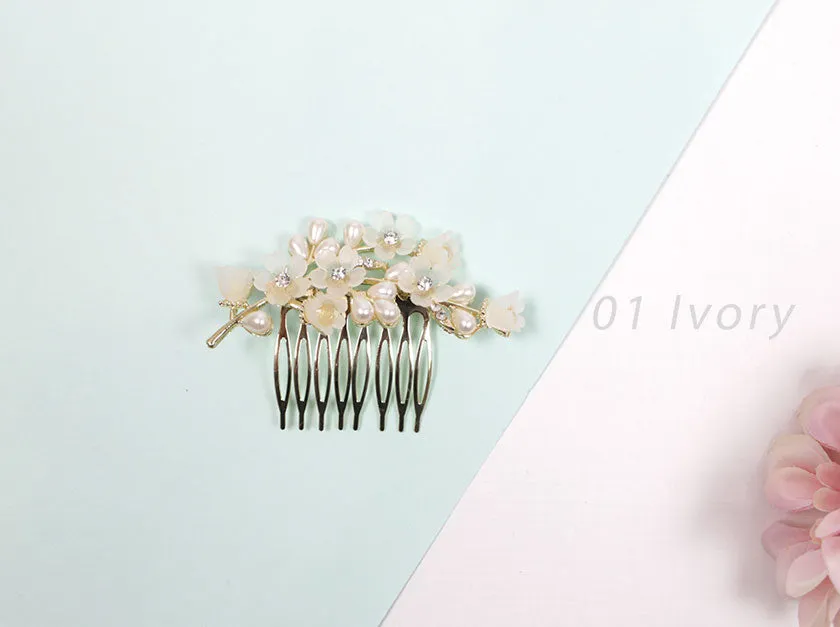 Flower Hairpin Brush Type (3 Colors)