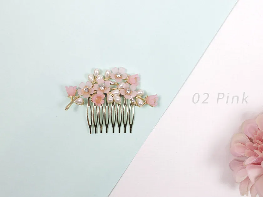 Flower Hairpin Brush Type (3 Colors)
