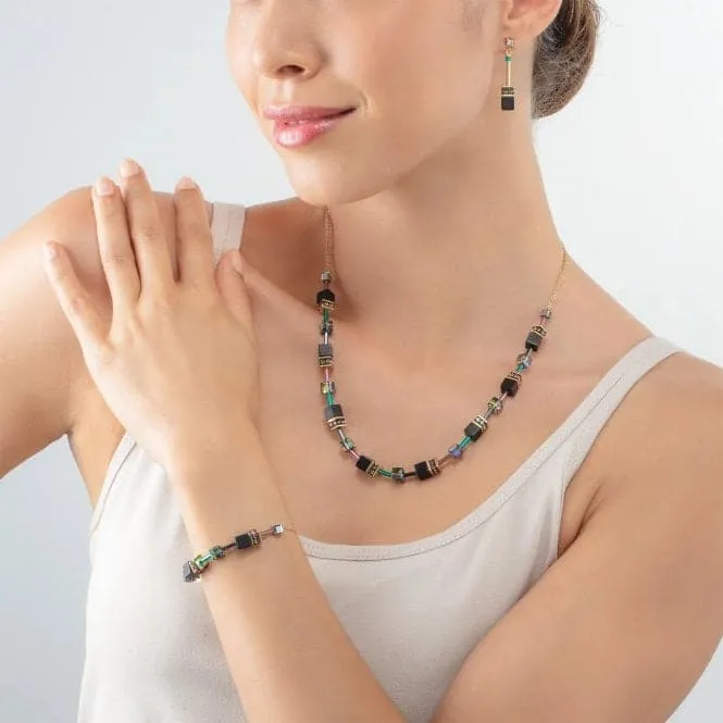 GeoCUBE® Iconic Nature Black Multicolour Chain Bracelet 3035/30-1315