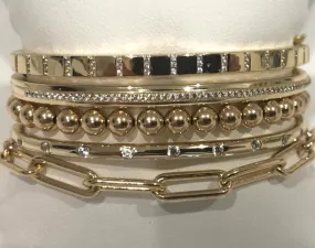 Gold Bracelet Stack