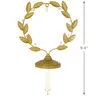 Golden Wreath Metal Ornament and Stocking Hanger