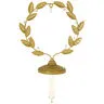 Golden Wreath Metal Ornament and Stocking Hanger