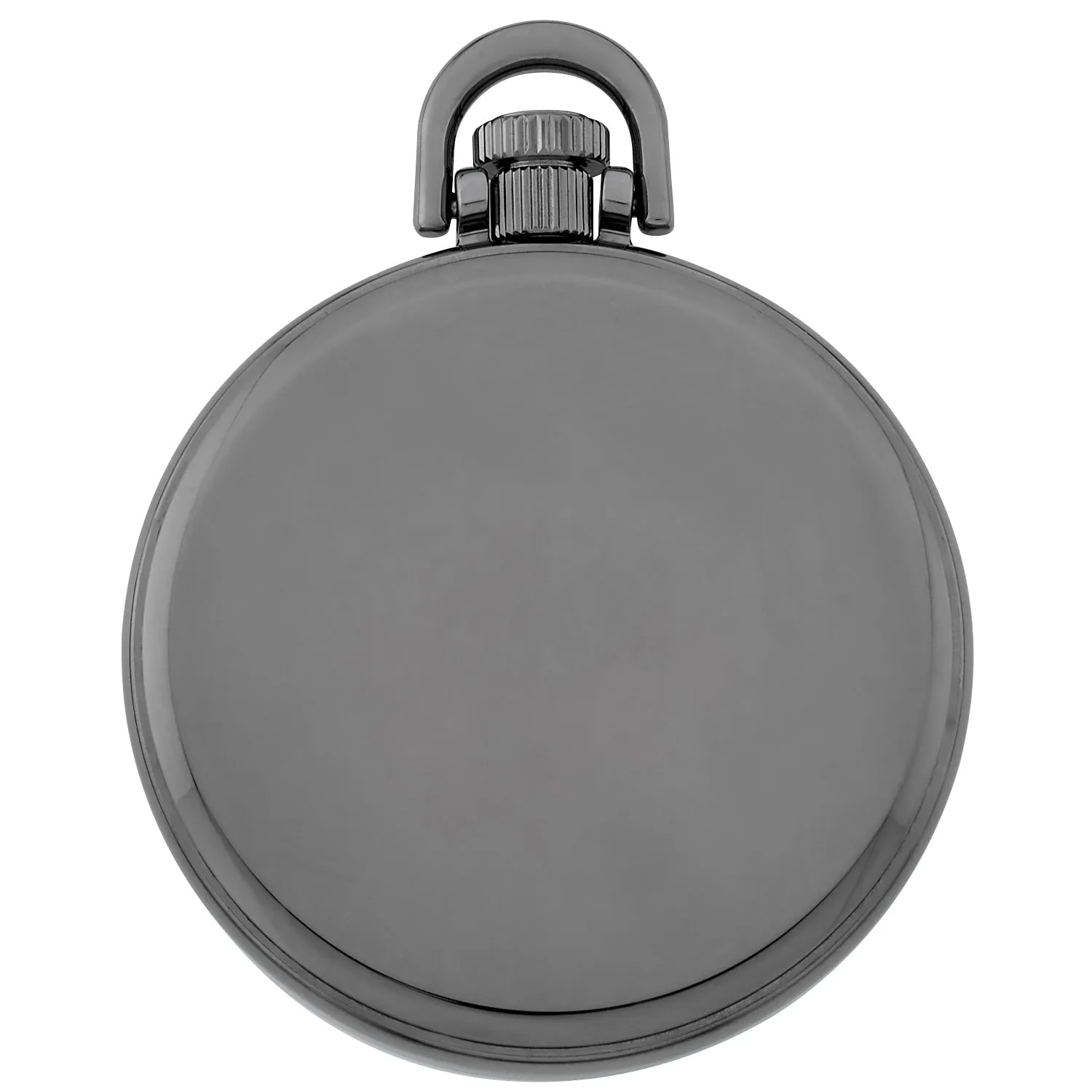 Gotham Men's Gun-Plated Stainless Steel Mechanical Hand Wind Railroad Style Pocket Watch # GWC14108BBK