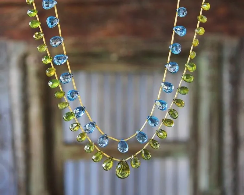 Graduated Peridot Necklace