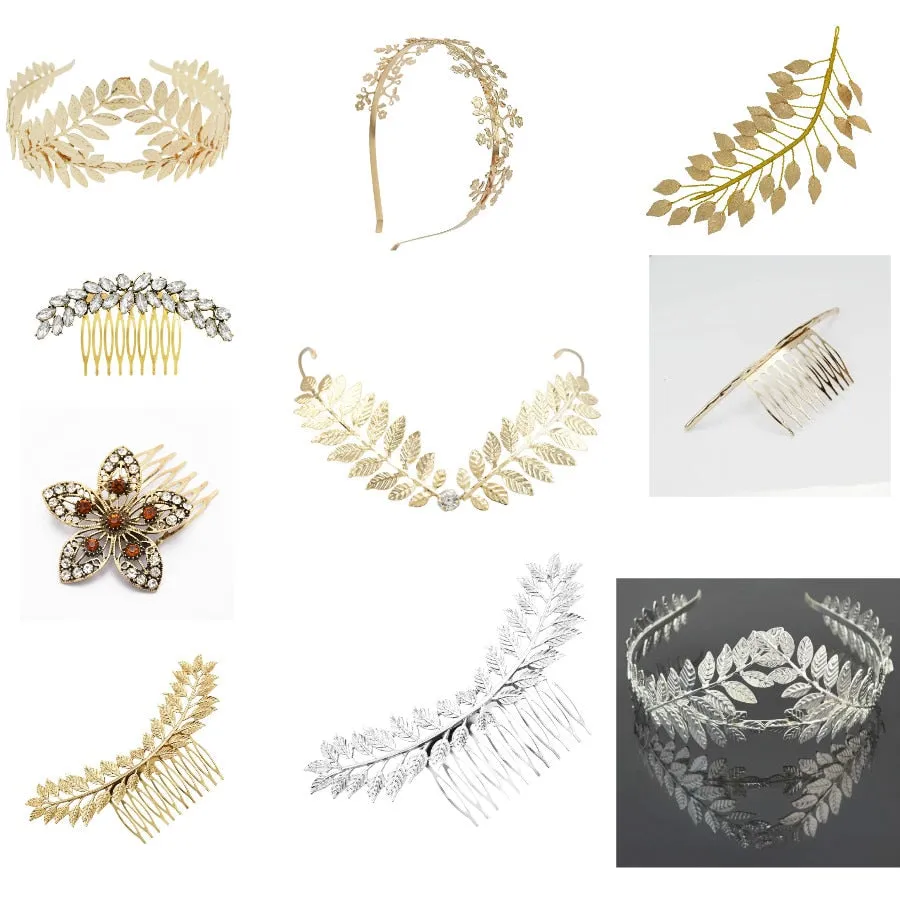 Greek Goddess Olive Leaf Branch Crowns