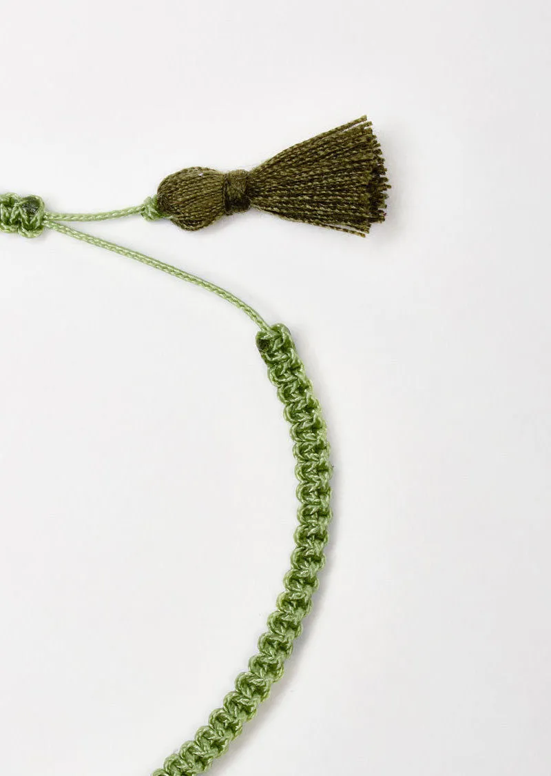 Green Eye Cord Bracelet