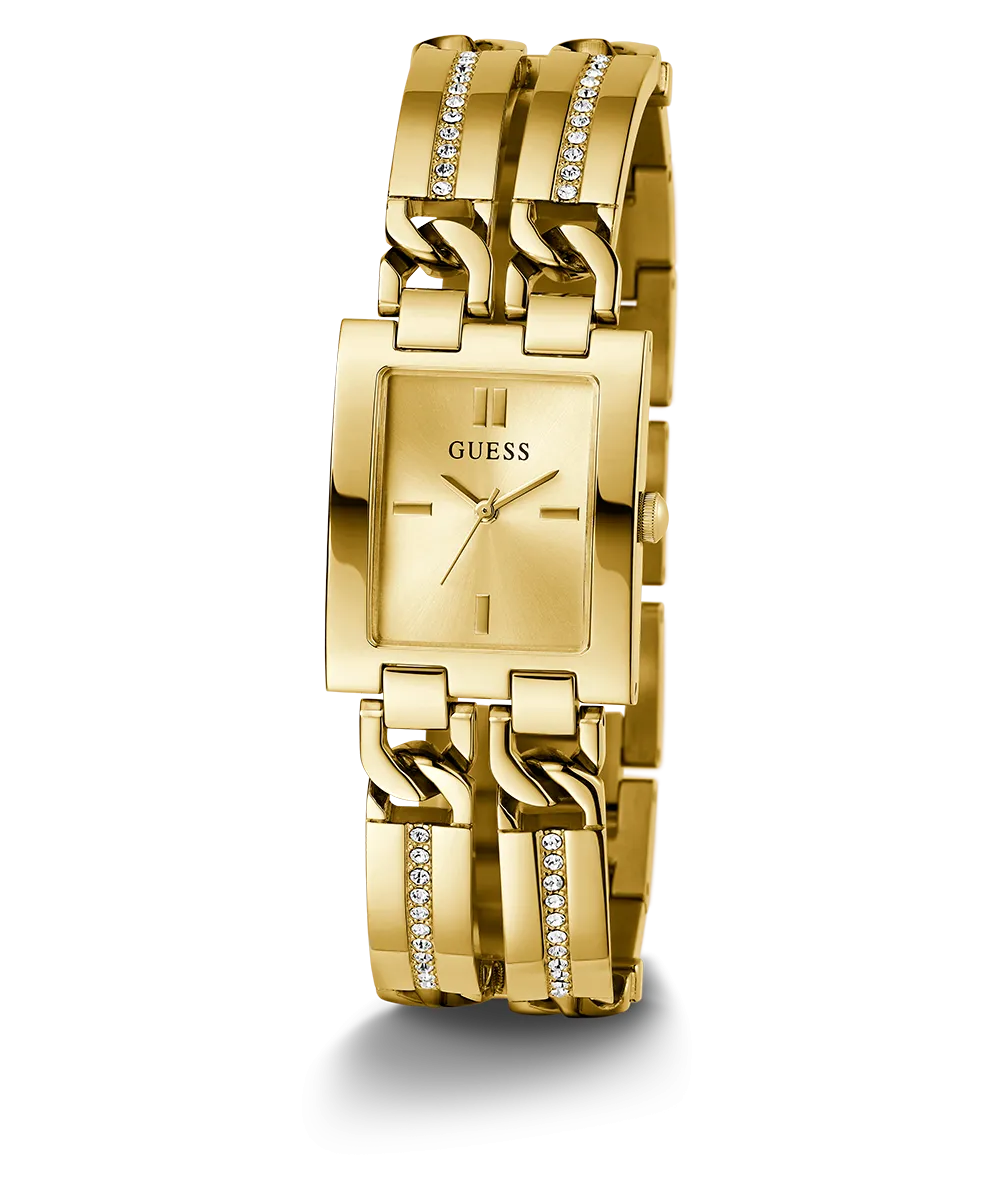 GUESS Ladies Gold Tone Analog Watch