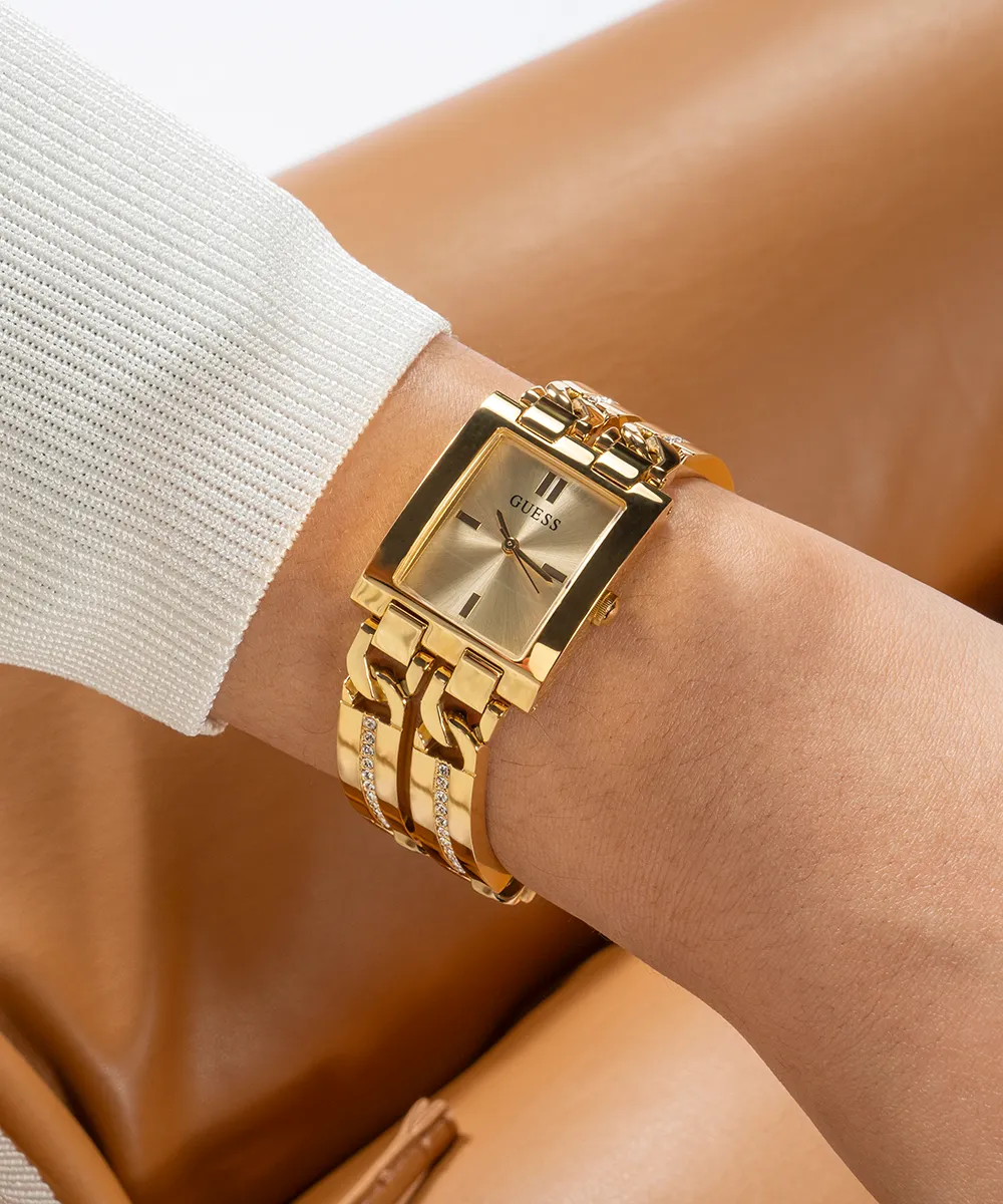 GUESS Ladies Gold Tone Analog Watch