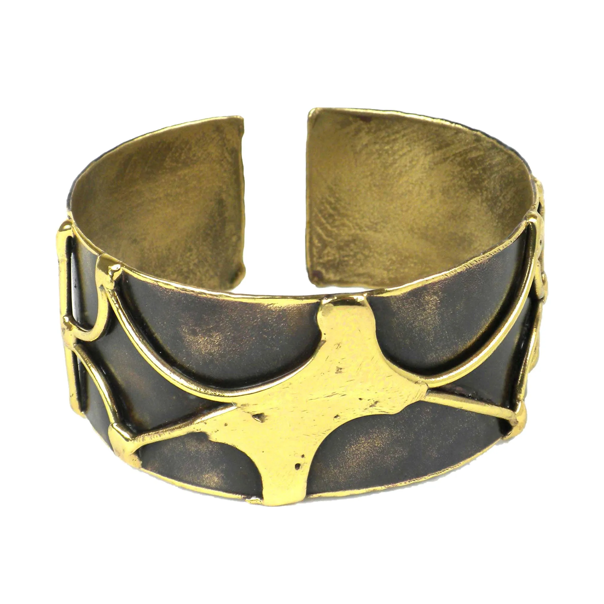 Handcrafted Brass Energy Cuff Brass Images