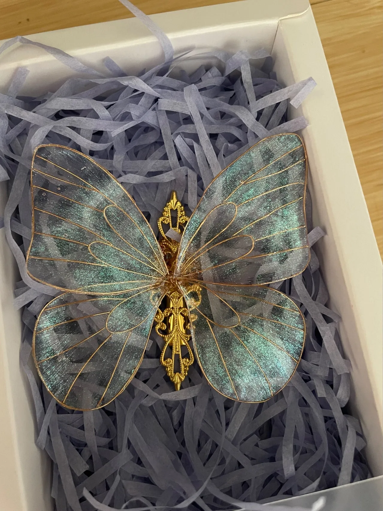 [Handmade] The Golden Butterfly Hairpin