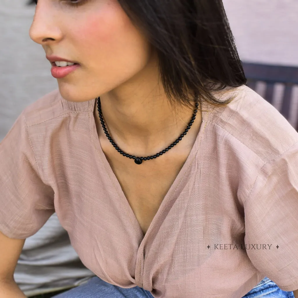 Heart - Black Onyx Necklace