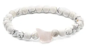 Howlite Raw Gemstone Bracelet