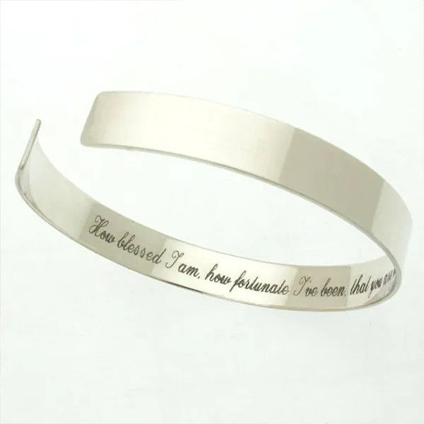 ID initials hidden message bracelet
