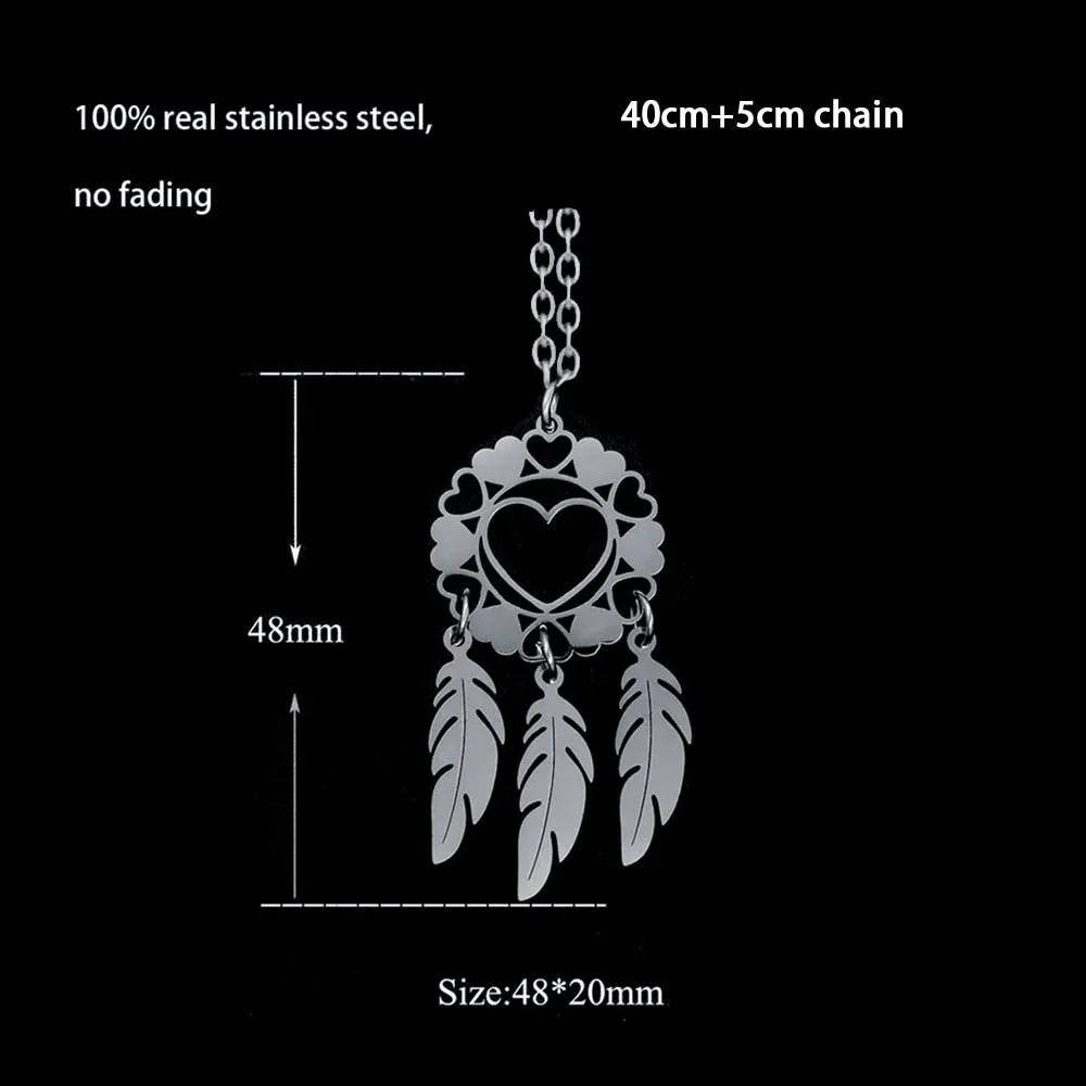 Indian Mandala Lotus Dream Catcher Necklace