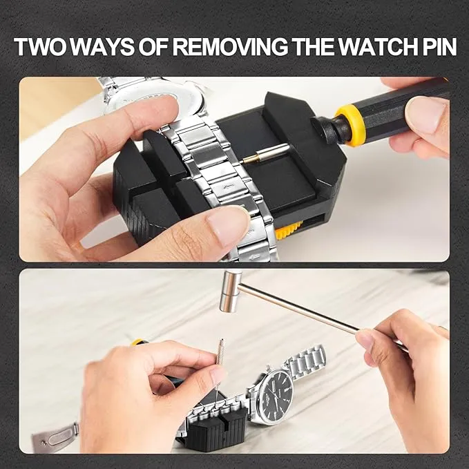 JOREST Watch Link Removal Kit, Watch Band Repair Tool for Strap Adjustment, Bracelet Chain Pin Remover, Watch Adjuster, Watch Hammer, Punch Pins
