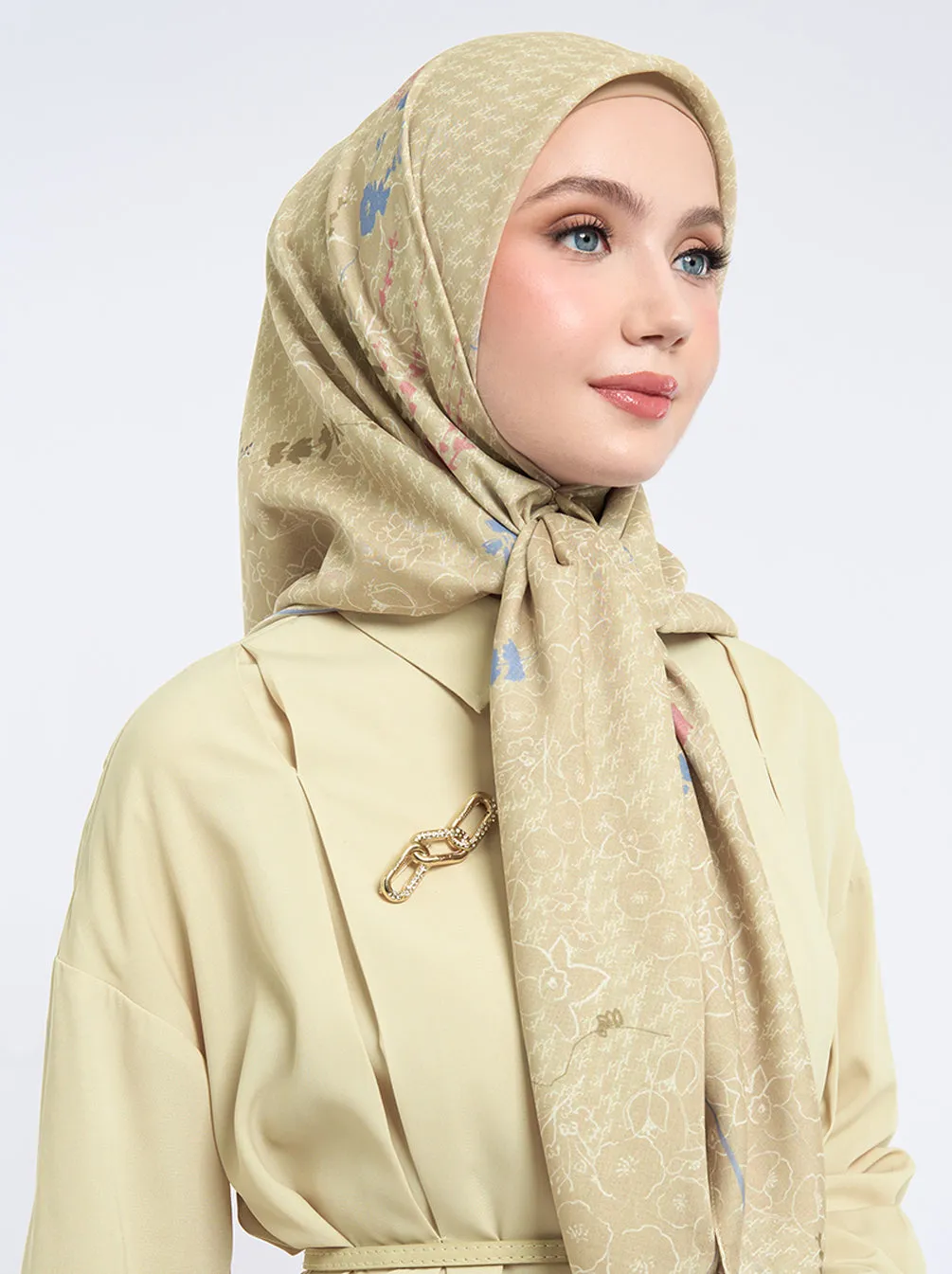 KALLI SIGNATURE SCARF PEANUT