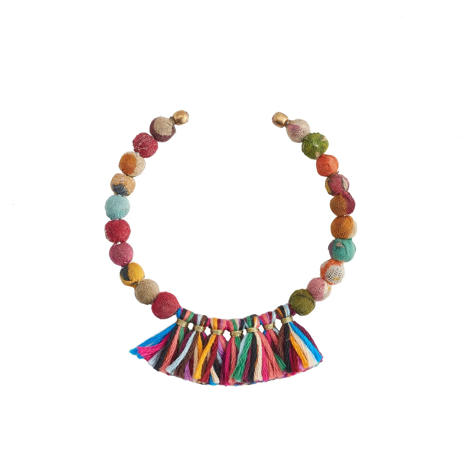 KANTHA FRINGE CUFF