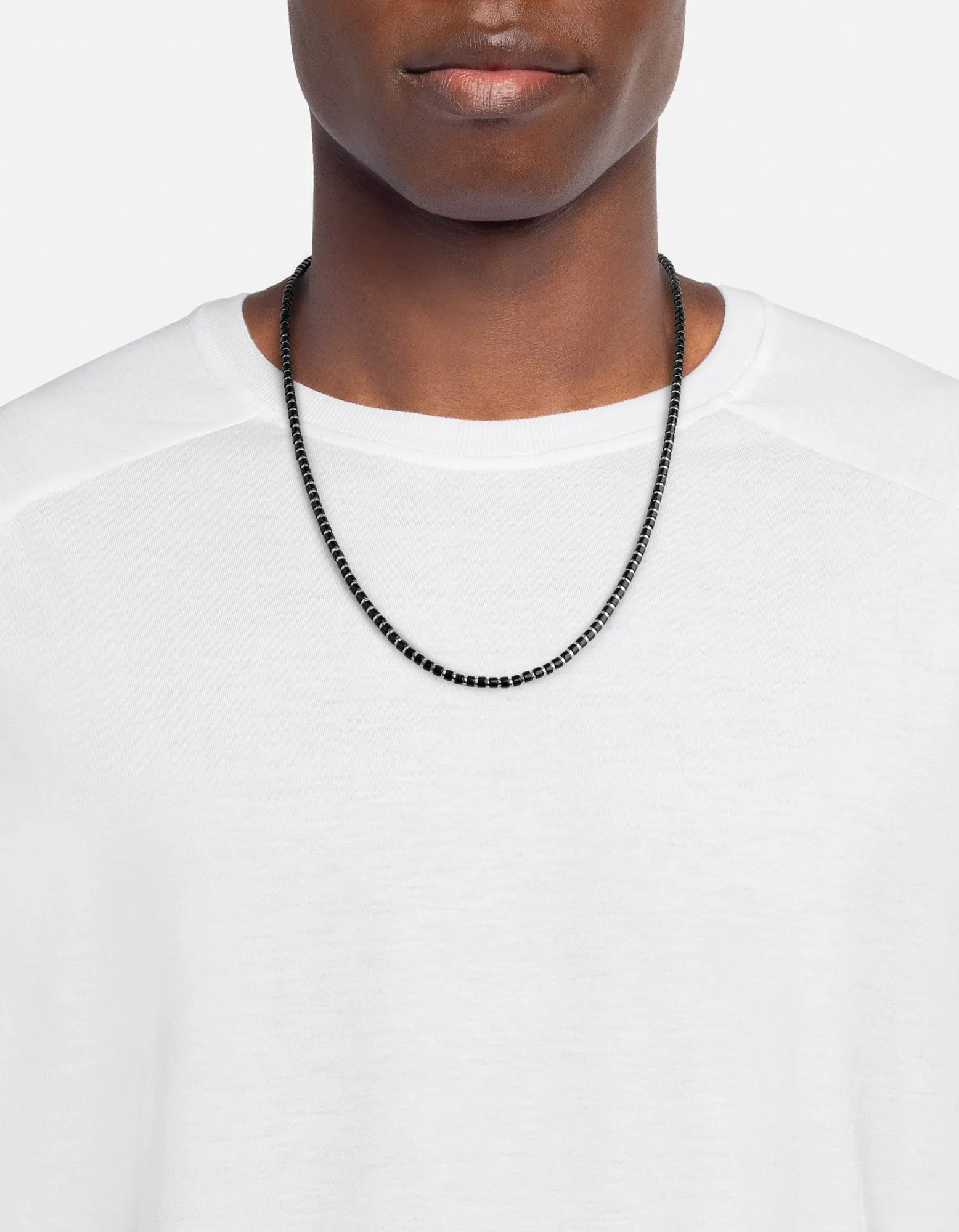 Kato Onyx Necklace, Sterling Silver