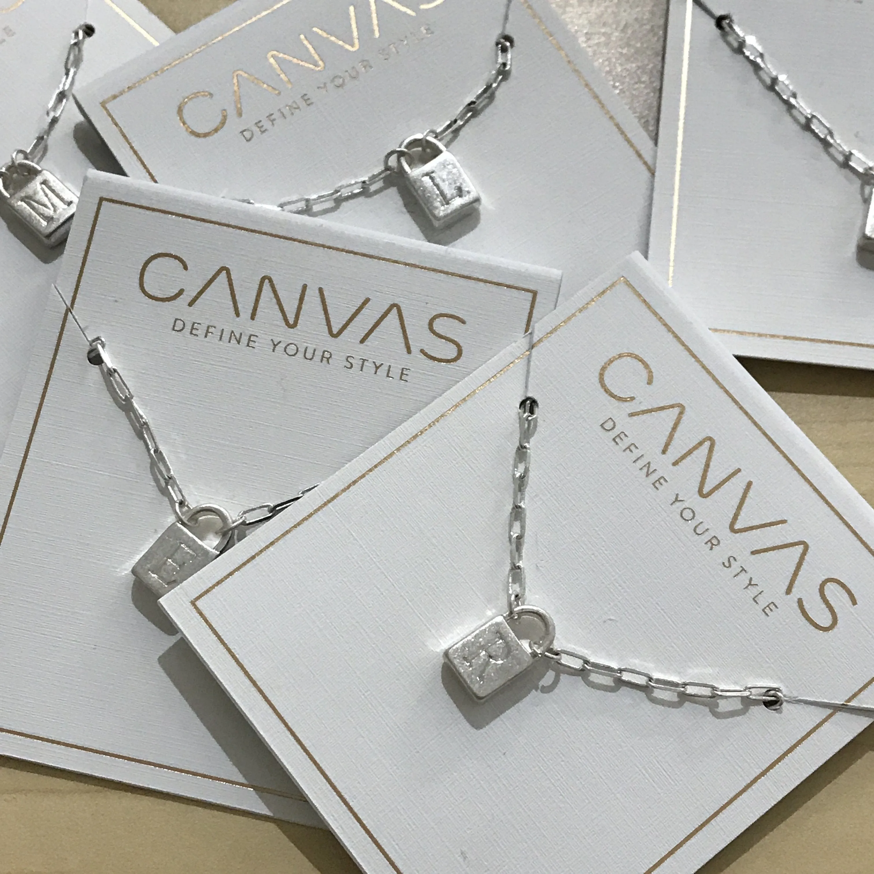 Kinsley Padlock Initial Necklace