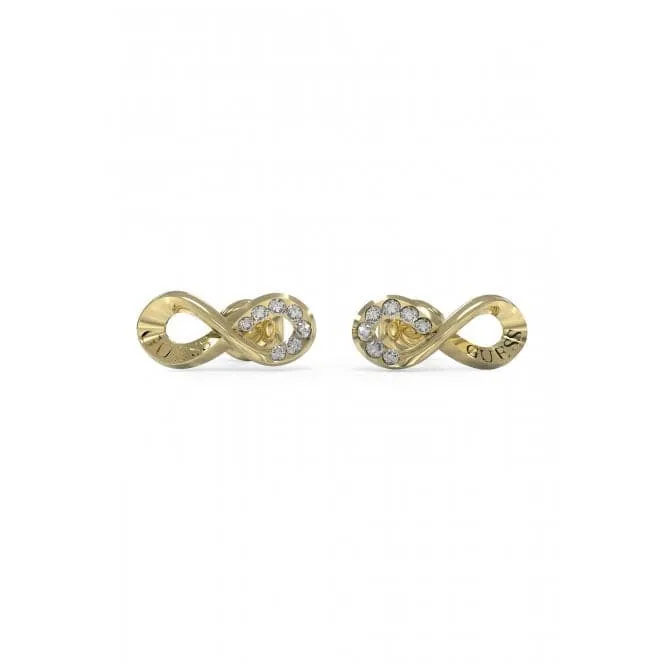 Ladies Endless Dream Gold Crystal Earrings UBE03262YG
